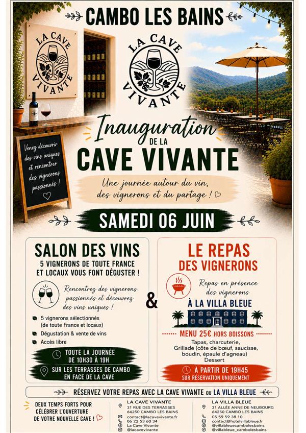 Inauguration de la Cave Vivante Inauguration de la Cave Vivante